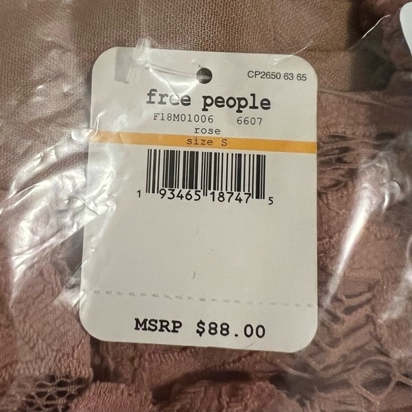 Free People FP One Adella Slip Dress Rose Pink Size Small NWT - Picture 7 of 8